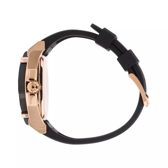 Bulova Icon Collection Quartz Men's Black Silicon Calendar Watch - Picture 4 of 7